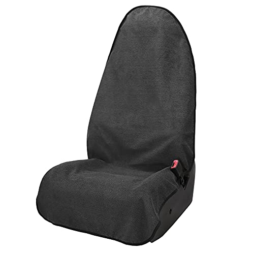 Leader Accessories Grey Waterproof Towel Auto Car Seat Cover Protector Machine Washable - Fit Yoga Running Crossfit Athletes Beach Swimming Outdoor Sports