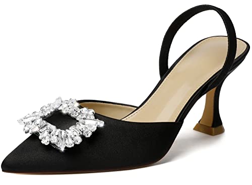 Best Black Satin Slingback Heels For Every Budget - Pakistan Veterans ...