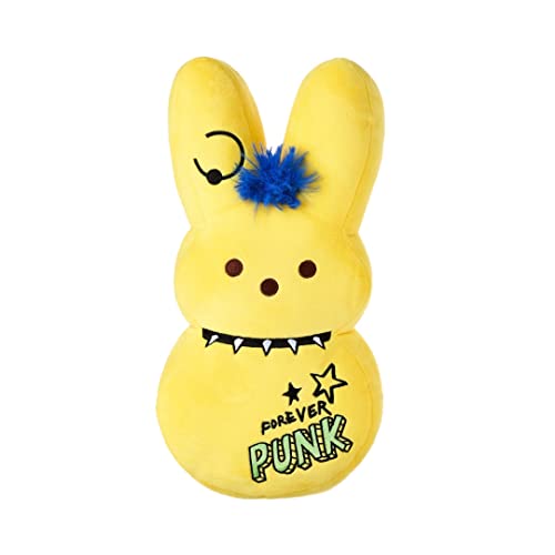 Peeps Bunny Plush Stuffed Animal Toy Easter Decoration (15 Inch, Yellow Emo Punk)