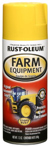 Rust-Oleum Automotive 249275 12-Ounce John Deere Farm Equipment Spray, Yellow