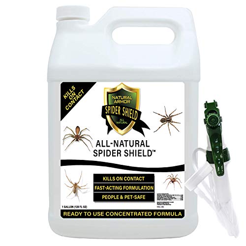 Spider Killer & Repellent Spray - Powerful Peppermint Formulation Kills & Repels All Types of Spiders and Works Better Than Ultrasonic Gimmicks â 128 fl oz Gallon Ready to Use