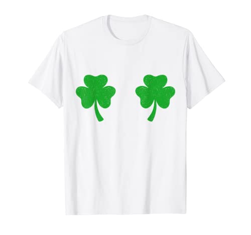 Shamrock Boobs T-Shirt Irish Boobies St Patricks Day Shirt T-Shirt