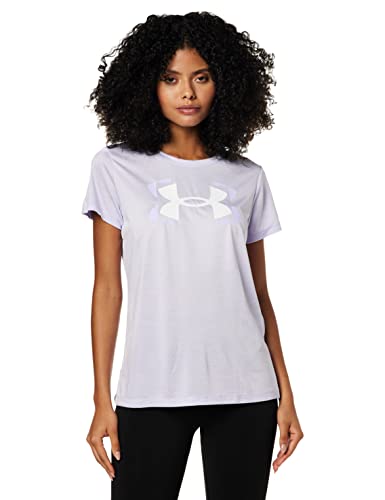 Under Armour Women's Tech Twist Graphic Short Sleeve T-Shirt , Purple Tint (532)/White , Large