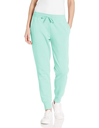 Amazon Essentials Women's French Terry Fleece Jogger Sweatpant (Available in Plus Size), Aqua Blue, X-Small