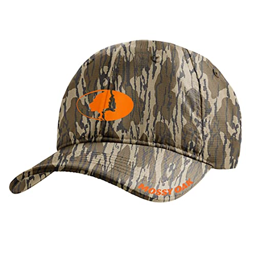 MISSION Cooling Performance Hat- Unisex Baseball Cap, Cools When Wet Mossy Oak Bottomland