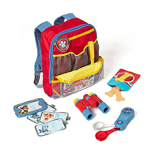 Melissa & Doug PAW Patrol Pup Pack Backpack Role Play Set (15 Pieces) - PAW Patrol Adventure Pack, PAW Patrol Toys, Pretend Play Outdoor Gear Backpack