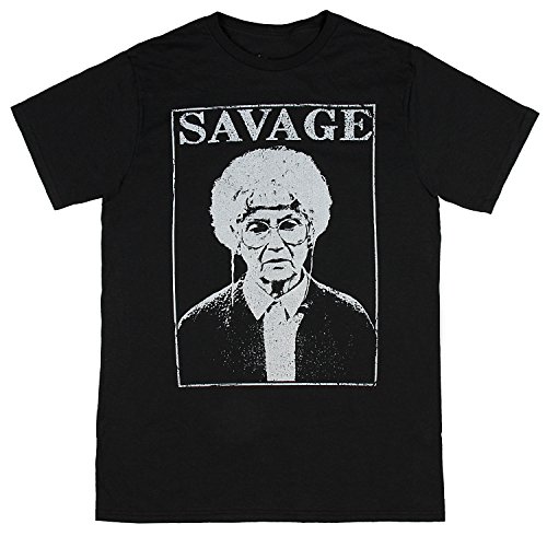 The Golden Girls Sophia is Savage Distressed Graphic Men's Black T-Shirt (XX-Large)