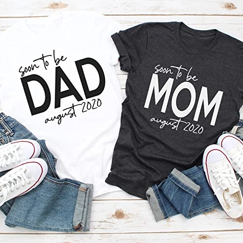 Custom Mommy Daddy Est 2022 T Shirt, Soon To Be New Mom Shirt, New Dad Matching Shirt, Mom And Dad To Be Shirt, New Grandparents Shirt, First Time Mommy Shirt Multicolor