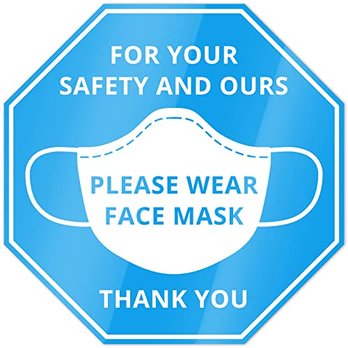 Please Wear Mask Sign Sticker, 7