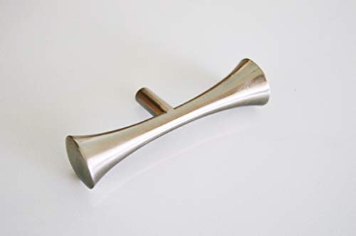 Mid-Century Modern Drawer Pull Cabinet Knob Brushed Nickel Cabinet Hardware