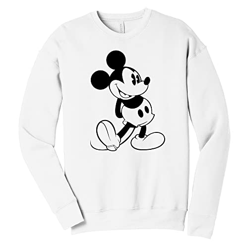 Vintage Mickey Mouse Sweat Shirt | Vacation Shirt | Handmade Decorated Shirt | Long Sleeve Sweat Shirt