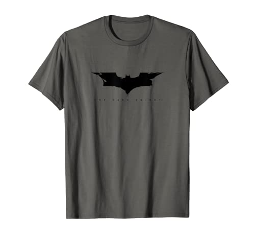 Batman Dark Knight Cracked Bat Logo T-Shirt