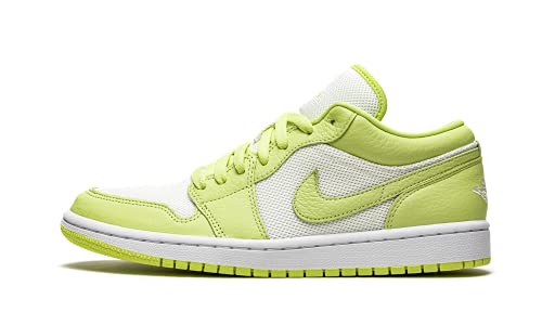 Nike Women's Air Jordan 1 Low UNC Basketball Shoe, Summitwhite/Limelight, 11