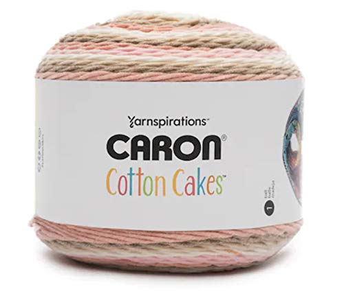 Caron Cotton Cakes Self Striping Yarn 530 yd/485 m 8.8 oz/250 g (Blush & Bloom)