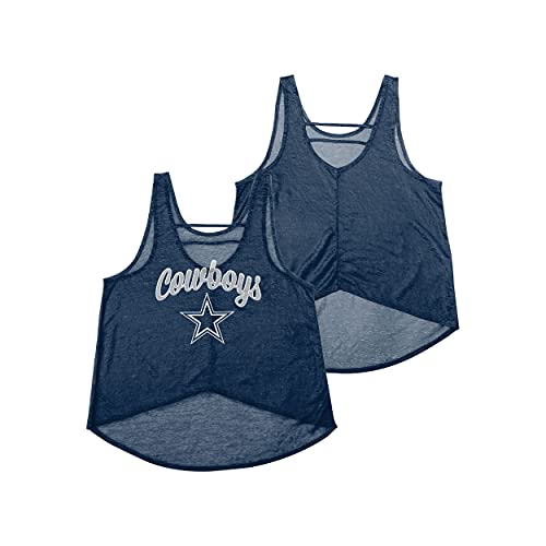 FOCO Dallas Cowboys NFL Womens Burnout Sleeveless Top - M