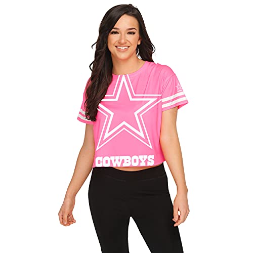 Dallas Cowboys NFL Womens Highlight Tie-Dye Crop Top - M