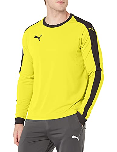 PUMA mens Liga Goalkeeper Jersey, Cyber Yellow/Black, XX-Large US