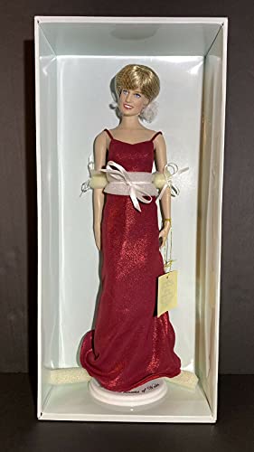 Franklin Mint Princess Diana in Lame Red Dress