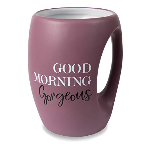 Pavilion Gift Company Good Morning Gorgeous 16 oz Mug, 1 Count (Pack of 1), Purple