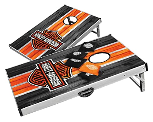 Harley-Davidson Classic Bar & Shield Bean Bag Toss Yard Game Cornhole Board Game