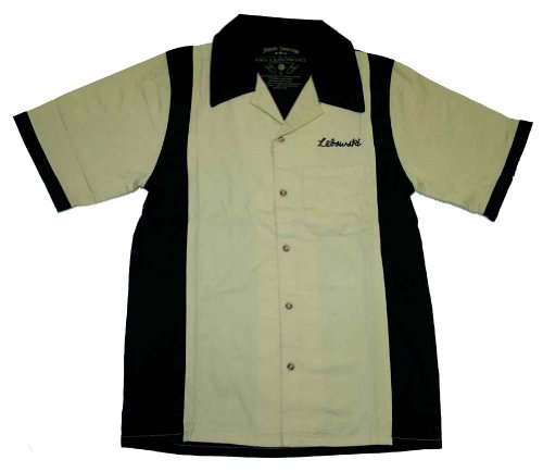 The Big Lebowski Replica Urban Achievers Bowling Button-Down Shirt (Medium) Tan