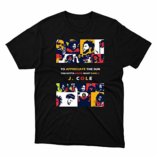 Vintage T Shirt Classic Rapper Cole Jay J Unsiex Short Sleeve Graphic Colorful Full Size S - 5 XL Music for Men and Women