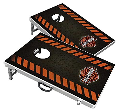 Harley-Davidson Diamond Bar & Shield Bean Bag Toss Yard Game Cornhole Game Board