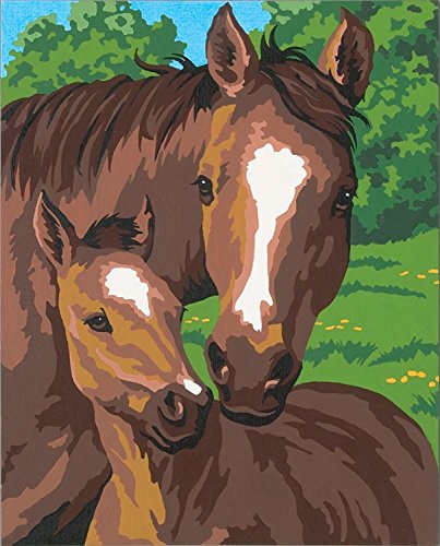 Dimensions Horse Family Paint by Numbers for Adults, 8'' x 10''