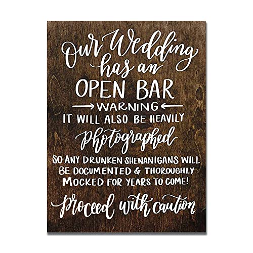 “A Guide To Crafting The Perfect Open Bar Wedding Sign”