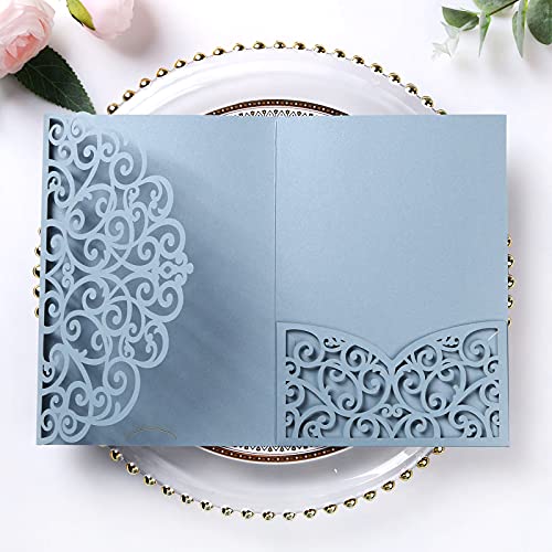 “Adding A Touch Of Timeless Elegance: Discover The Best Dusty Blue Wedding Invitations”