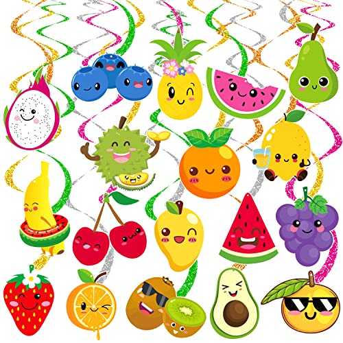 Fruit Haning Swirls Fruit Party Decorations Fruit Decorations for Fruit Themed Party Supplies Summer Party Decorations Hawaii Party Supplies