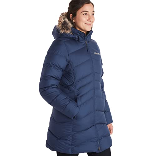 MARMOT Women's Montreal Puffer Coat | Down-Insulated, Water-Resistant, Arctic Navy, Large