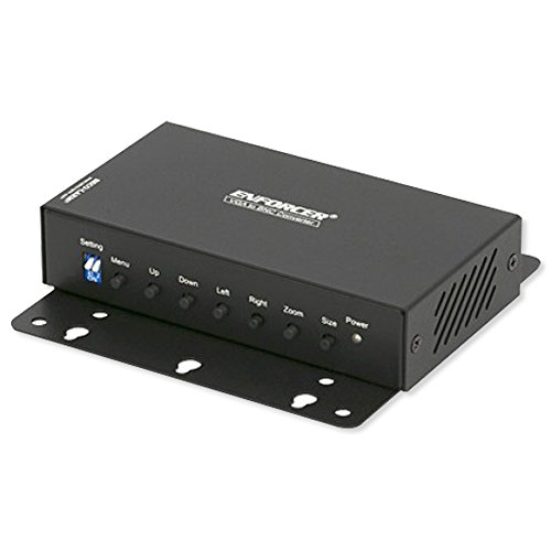 Seco-Larm VC-2VAQ VGA-to-BNC Converter, Up to 1024x768 Resolution, On-Screen Display (OSD) for Image Adjustments, Gold-Plated BNC Connector, NTSC/PAL Video Standards, Includes 5VDC Power Supply