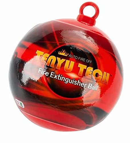 (3.5LB, 6-in Diameter) Large Automatic Fire Extinguisher Ball, Electric or Circuit Box Self-Activation Fire Suppression Device, Great for Home and Transportation Vehicles (Hang Loop (6