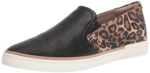 Naturalizer womens Zola Slip on Sneaker, Black Cheetah, 8.5 US