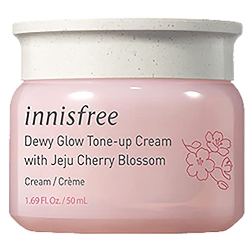 innisfree Cherry Blossom Dewy Glow Tone Up Cream Face Moisturizer, 1.69 Fl Oz (Pack of 1)