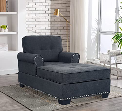 Modern Sleeper Chair Chaise Lounge Indoor 59