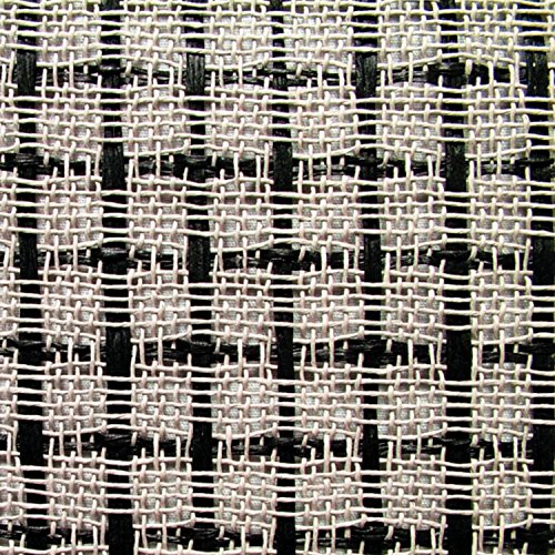 Cabinet Grill Cloth, Black/White Large Checkered 32