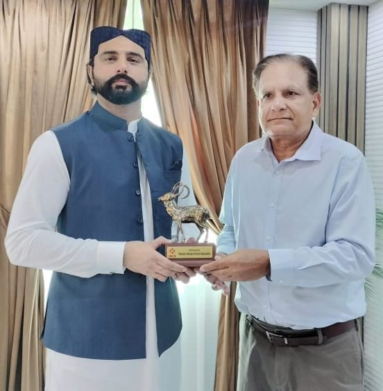 Fawad Ijaz Khan Chairman PVCA met Mr. Sardar Muhammad Bux Khan Mahar Minister for ‏‏Sports